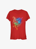 Disney Mulan Live Action Watercolor Phoenix Girls T-Shirt