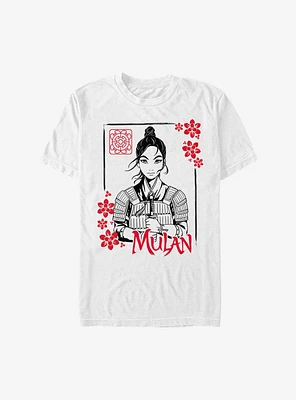 Disney Mulan Live Action Ink Line Frame T-Shirt
