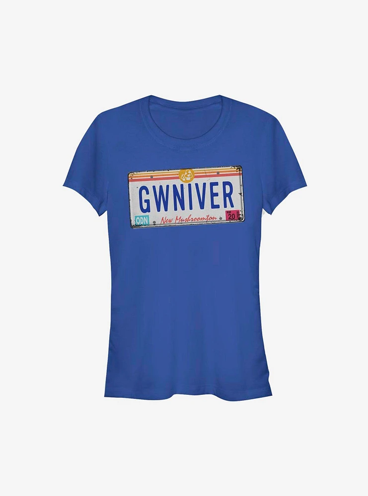 Disney Pixar Onward GWNIVER License Plate Girls T-Shirt