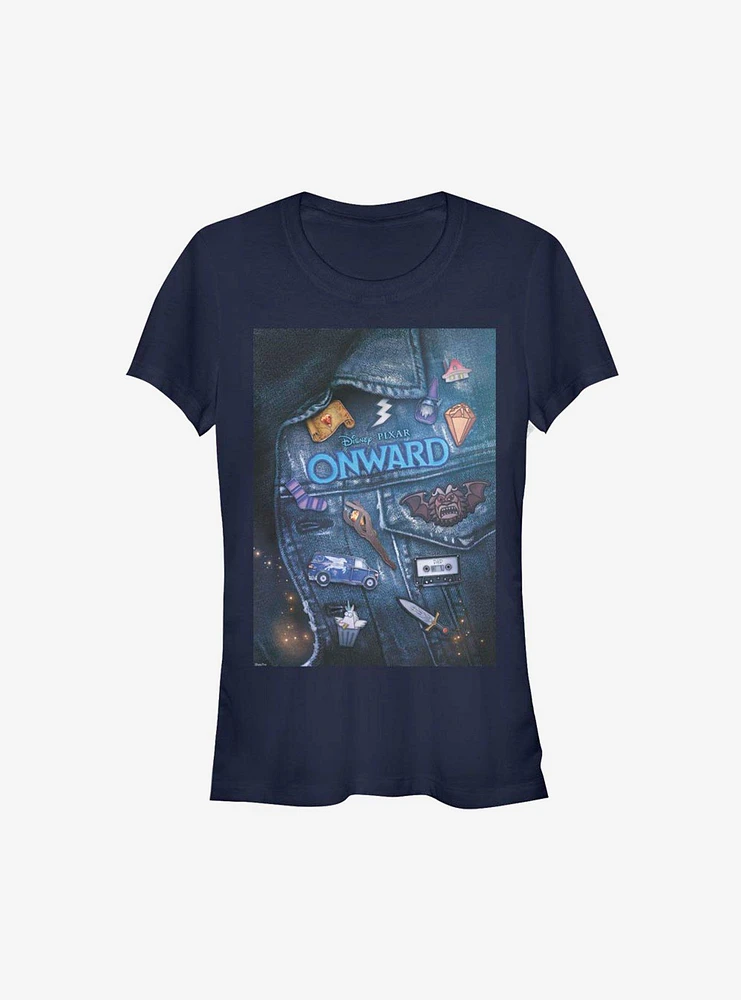 Disney Pixar Onward Denim Poster Girls T-Shirt