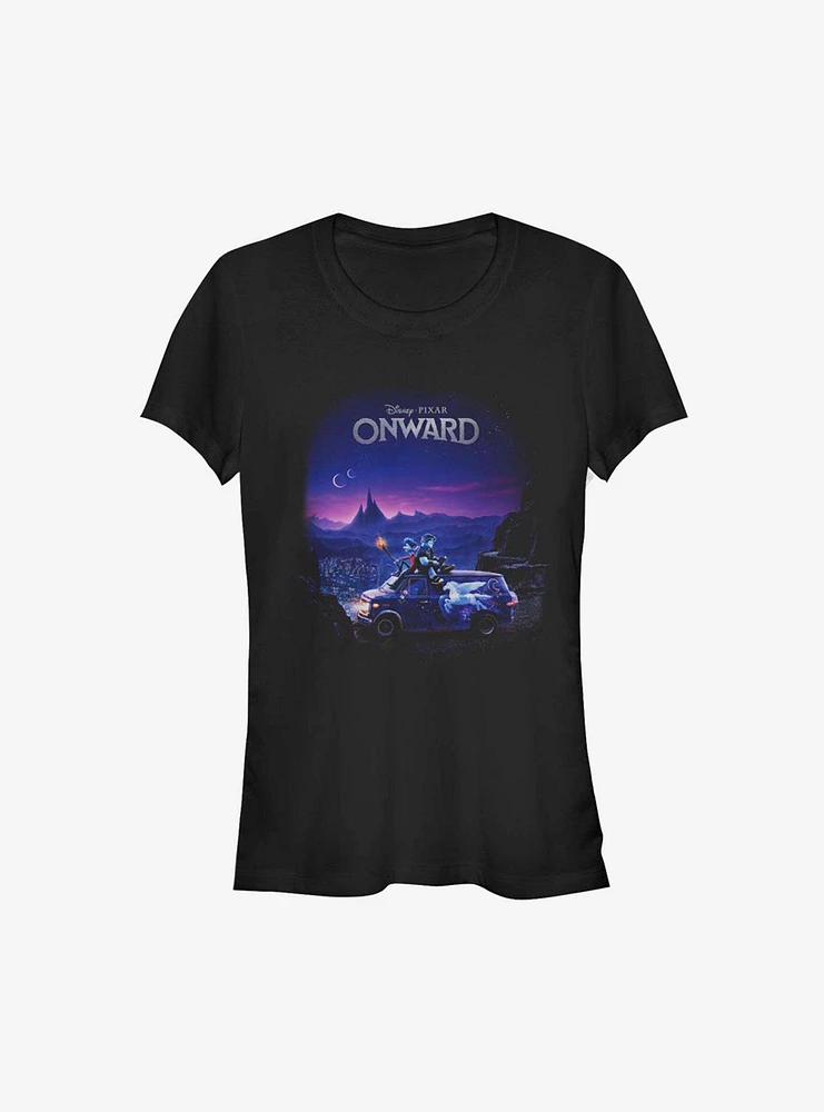 Disney Pixar Onward Poster Knockout Girls T-Shirt