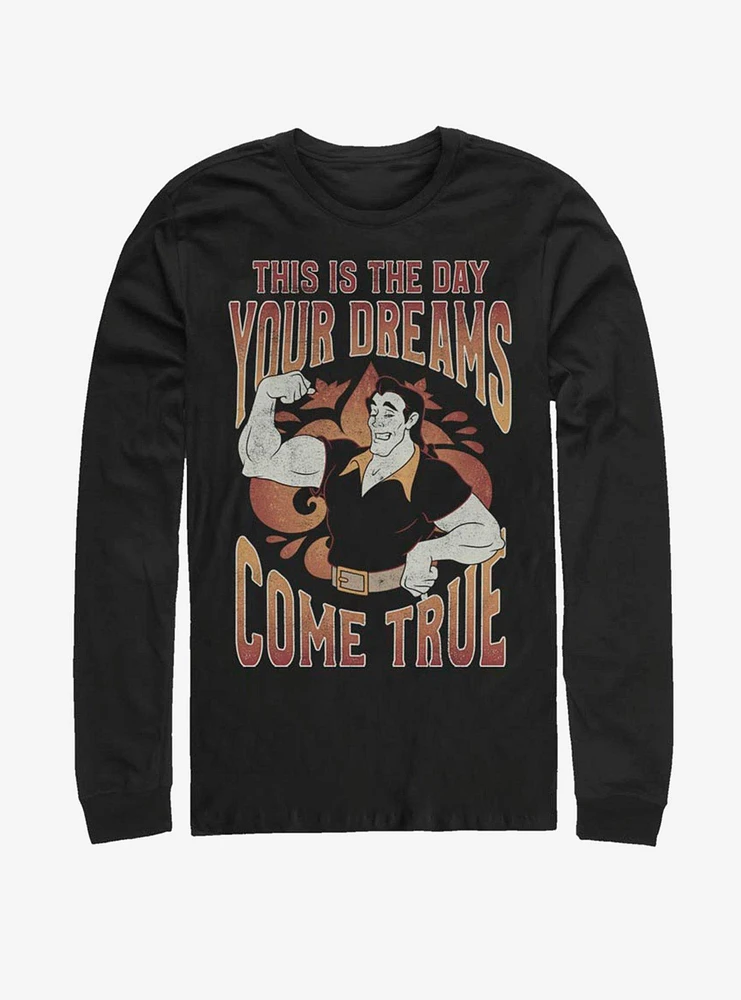 Disney Beauty And The Beast Gaston Dreams Long-Sleeve T-Shirt