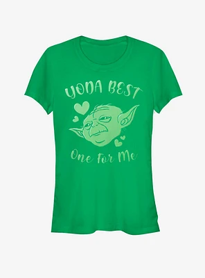 Star Wars Yoda Best Hearts Girls T-Shirt