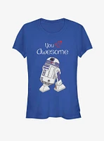 Star Wars You R2-D2 Awesome Girls T-Shirt