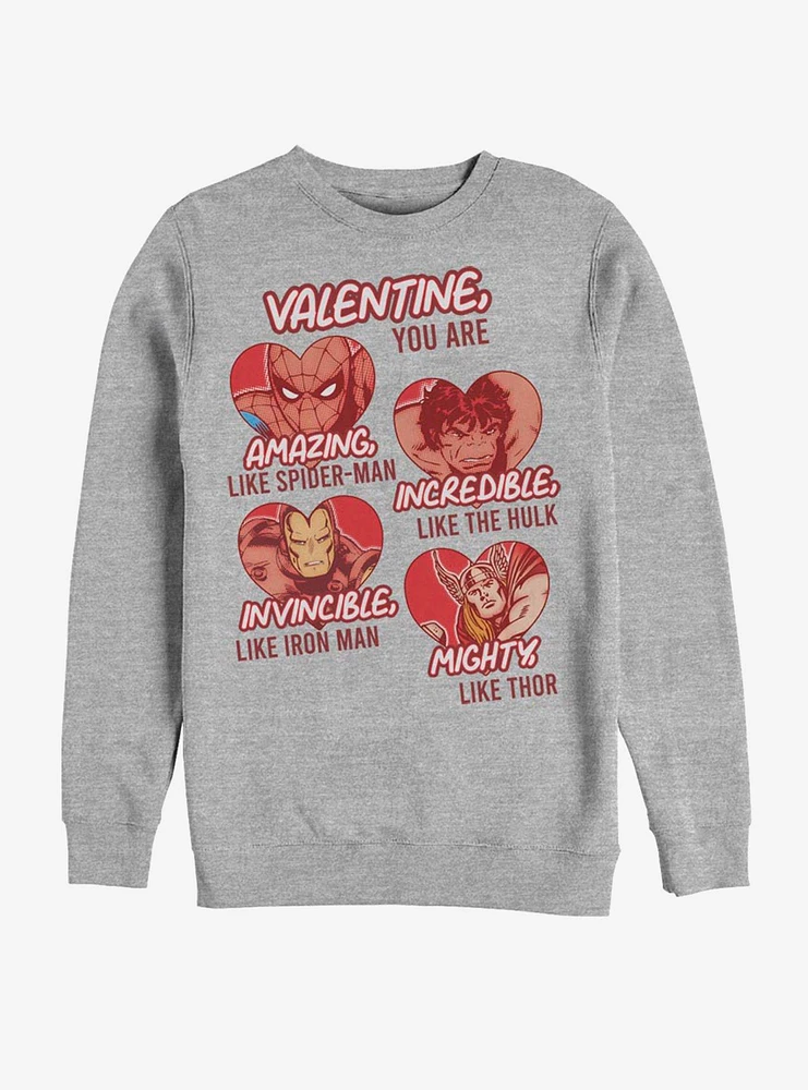 Marvel Avengers Valentine, You Are Sweatshirt