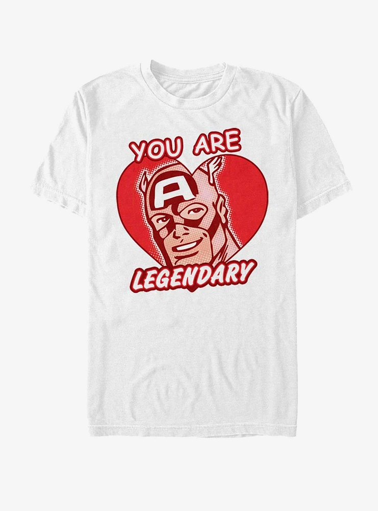 Marvel Captain America Legendary Heart T-Shirt