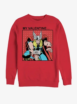 Marvel Thor My Valentine Sweatshirt