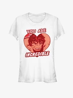 Marvel Hulk Incredible Heart Girls T-Shirt