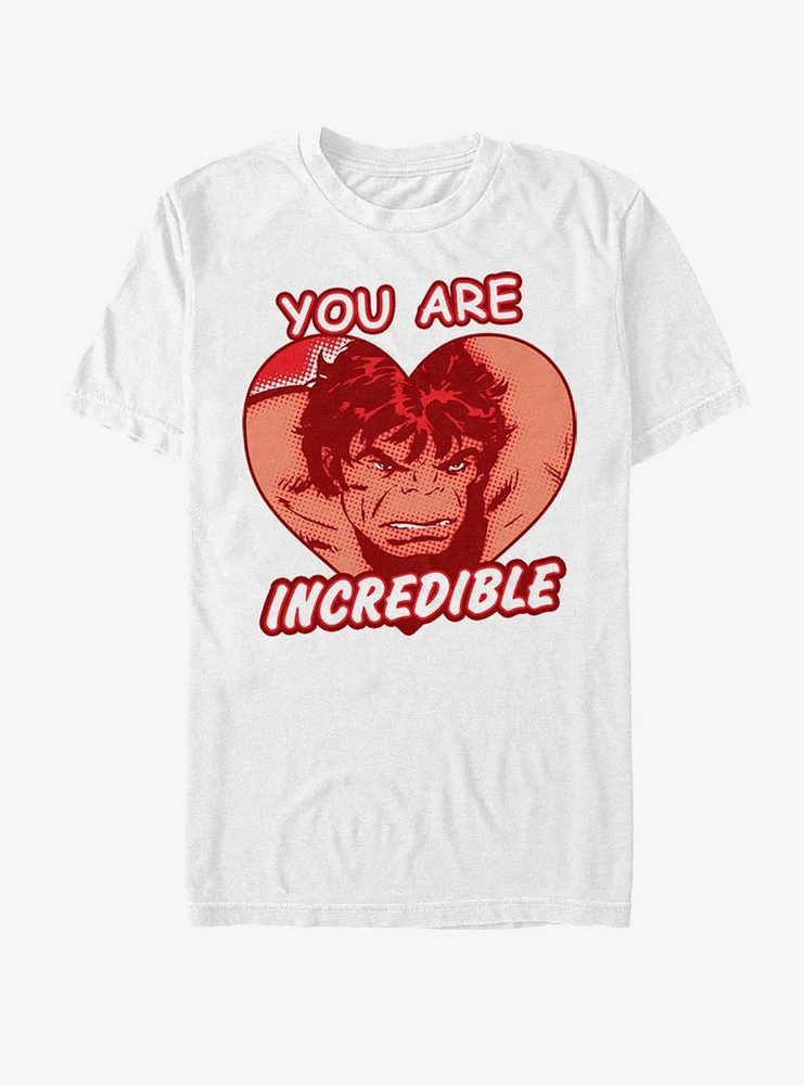 Marvel Hulk Incredible Heart T-Shirt