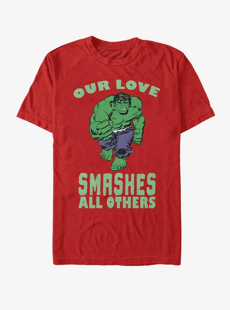 Marvel Hulk Smashing Love Valentine T-Shirt