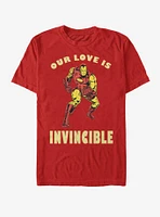 Marvel Ironman Our Love Is Invincible Valentine T-Shirt