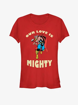 Marvel Thor Mighty Love Valentine Girls T-Shirt