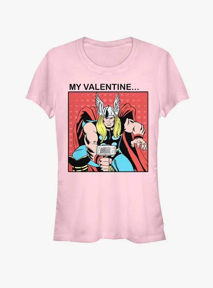 Marvel Thor My Valentine Girls T-Shirt