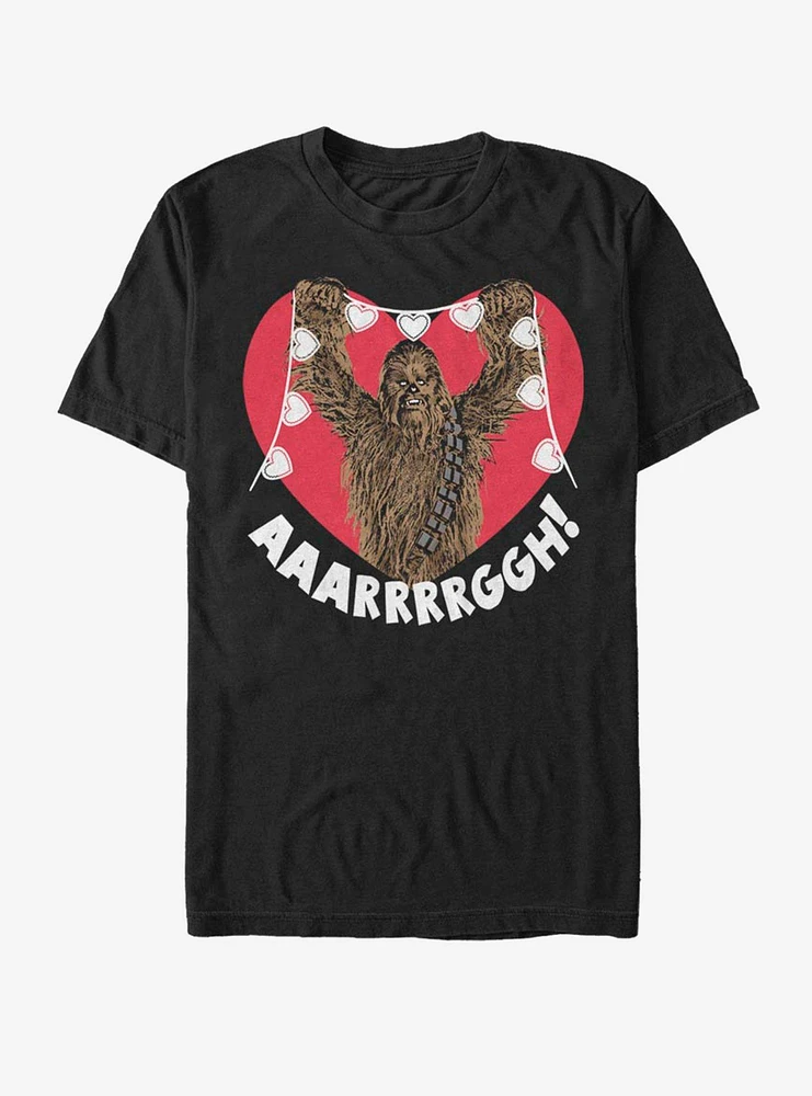 Star Wars Chewie Valentine HeartsT-Shirt