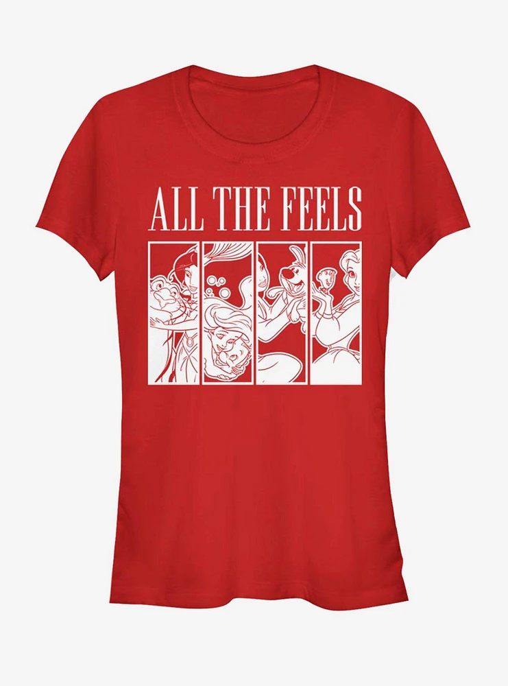 Disney Princess All The Feels Girls T-Shirt