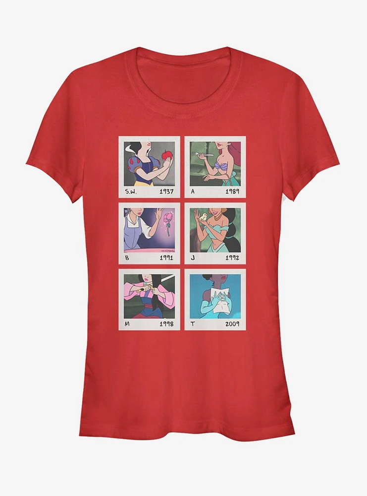 Disney Princess Polaroid Pictures Girls T-Shirt