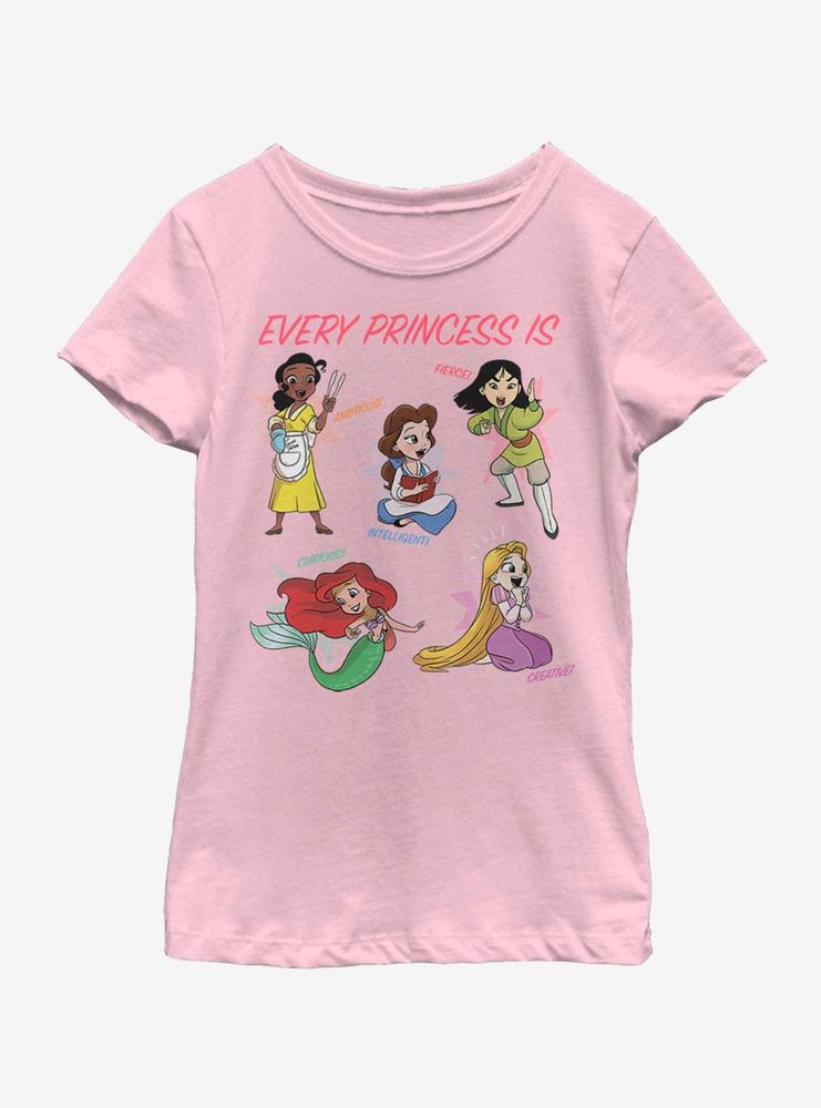 Disney Princesses Every Princess Youth Girls T-Shirt