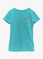 Disney Mulan Little Brother Faux Pocket Youth Girls T-Shirt