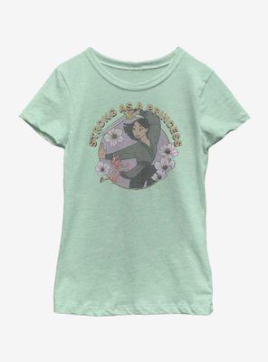 Disney Mulan Strong As A Princess Youth Girls T-Shirt