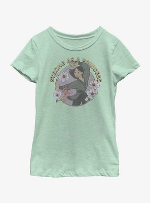 Disney Mulan Strong As A Princess Youth Girls T-Shirt