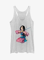 Disney Mulan Sword Hair Chop Girls Tank