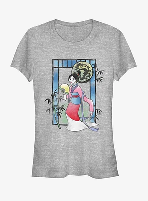 Disney Mulan Watercolor Garden Girls T-Shirt