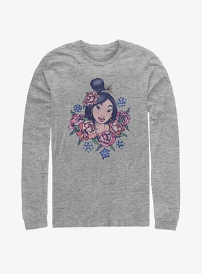 Disney Mulan Floral Portrait T-Shirt