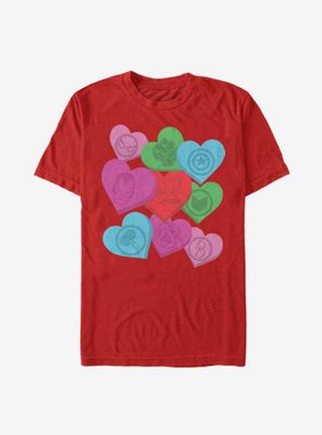 Marvel Avengers Candy Hearts T-Shirt