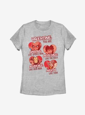 Marvel Avengers Valentine You Are Womens T-Shirt