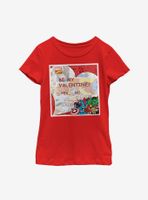 Marvel Avengers Valentine Youth Girls T-Shirt