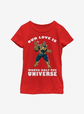 Marvel Avengers Thanos Universal Love Youth Girls T-Shirt