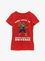 Marvel Avengers Thanos Universal Love Youth Girls T-Shirt