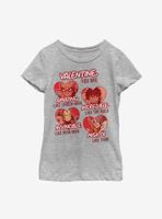 Marvel Avengers Valentine You Are Youth Girls T-Shirt