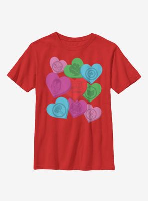 Marvel Avengers Candy Hearts Youth T-Shirt