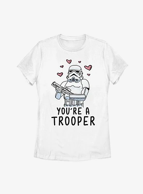 Star Wars Trooper Love Womens T-Shirt