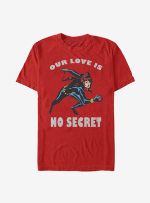 Marvel Black Widow No Secret Love T-Shirt