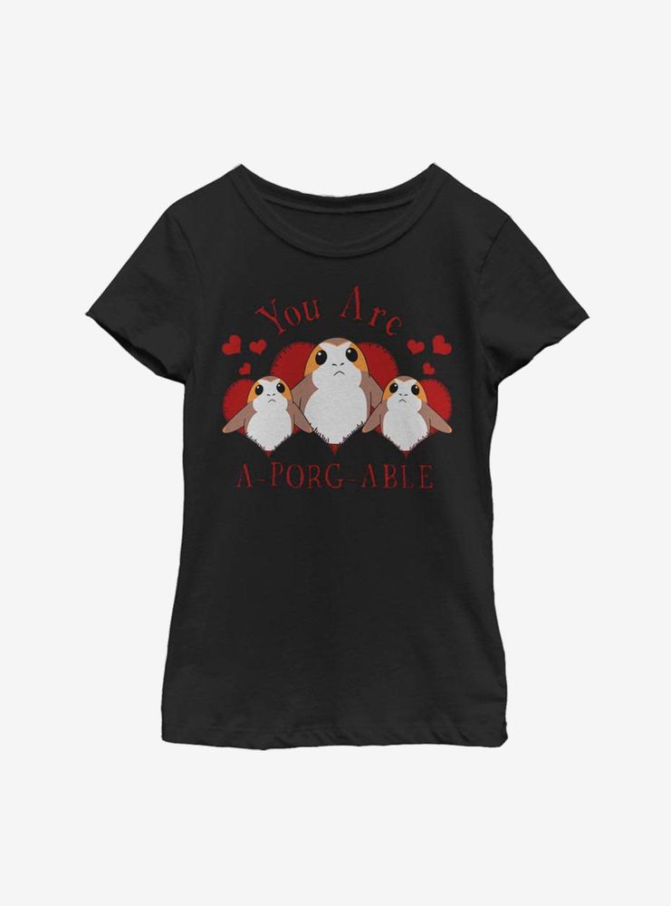 Star Wars A-Porg-Able Youth Girls T-Shirt