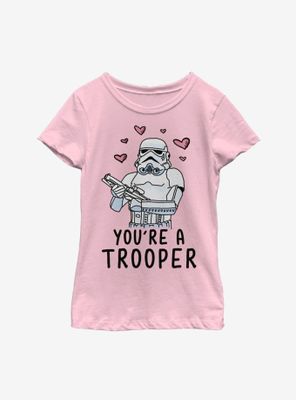 Star Wars Trooper Love Youth Girls T-Shirt