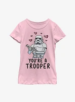 Star Wars Trooper Love Youth Girls T-Shirt