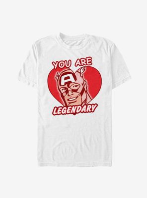 Marvel Captain America Legendary Heart T-Shirt