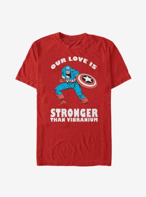 Marvel Captain America Strong Love T-Shirt