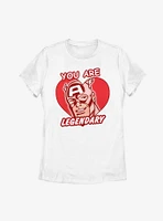 Marvel Captain America Legendary Heart Womens T-Shirt