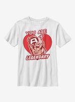 Marvel Captain America Legendary Heart Youth T-Shirt