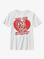 Marvel Captain America Legendary Heart Youth T-Shirt