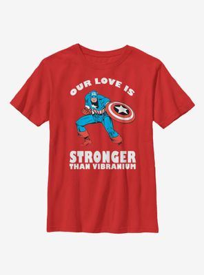 Marvel Captain America Strong Love Youth T-Shirt
