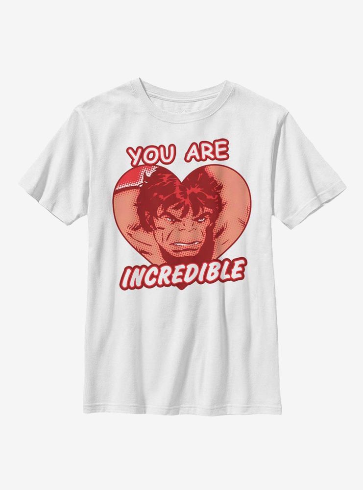 Marvel Hulk Incredible Heart Youth T-Shirt