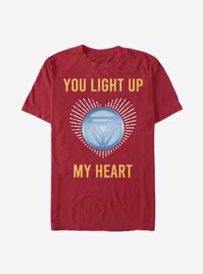 Marvel Iron Man Light Up My Heart T-Shirt