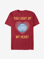 Marvel Iron Man Light Up My Heart T-Shirt