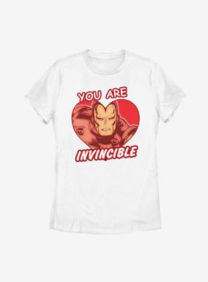 Marvel Iron Man Invincible Heart Womens T-Shirt