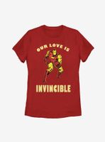 Marvel Iron Man Invincible Love Womens T-Shirt